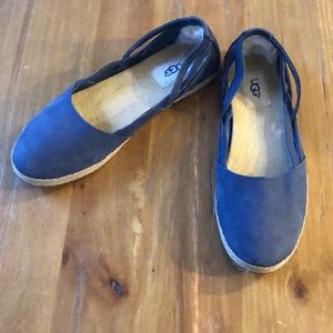 Blue Ugg Espadrille Flat (size 7)